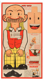 "FREE COMIC VENTRILOQUIST DUMMY" DIE-CUT PREMIUM STORE DISPLAY.