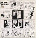 “MOON MULLINS” 1940 SUNDAY PAGE ORIGINAL ART BY FRANK WILLARD.