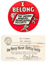 "MERRY MARVEL MARCHING SOCIETY" MARVEL COMICS CLUB KIT.