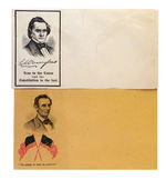 LINCOLN AND DOUGLAS 1860 CAMPAIGN ENVELOPES (2)