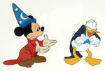 MICKEY MOUSE & DONALD DUCK 1988 ACADEMY AWARDS PRODUCTION CEL PAIR.