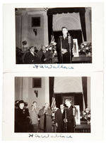 HENRY WALLACE THREE SIGNED PHOTOS FROM 1940 CAMPAIGN AND 1941.