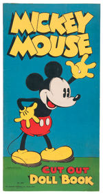 RARE LARGE FORMAT "MICKEY/MINNIE MOUSE CUT OUT DOLL BOOK."