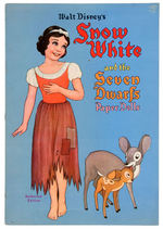 "SNOW WHITE AND THE SEVEN DWARFS PAPER DOLLS" LARGE FORMAT BOOK.