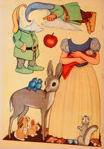 "SNOW WHITE AND THE SEVEN DWARFS PAPER DOLLS" LARGE FORMAT BOOK.