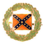 CONFEDERATE LADY'S ENAMEL PIN.