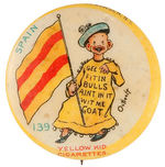 YELLOW KID RARE BUTTON #139.