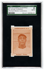 1923-1924 TOMAS GUTIERREZ #22 JESSE HUBBARD SGC A (RICHARD MERKIN COLLECTION).