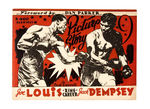 JOE LOUIS/JACK DEMPSEY BOXING "PICTURE STORY" ILLUSTRATED BOOK.