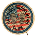 "NATIONAL WHEELMANS CLUB/McKINLEY/HOBART" RARE 1896 JUGATE.