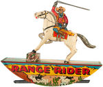 "THE LONE RANGER" RANGE RIDER BOXED MARX TIN WIND-UP.