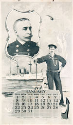 McKINLEY/TR/1898 WAR LEADERS "OUR ARMY AND NAVY CALENDAR" 1899.