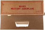 "MARX MILITARY AEROPLANE" BOXED WIND-UP WARPLANE.