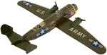 "MARX MILITARY AEROPLANE" BOXED WIND-UP WARPLANE.