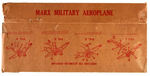 "MARX MILITARY AEROPLANE" BOXED WIND-UP WARPLANE.