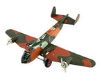 "MARX MILITARY AEROPLANE" BOXED WIND-UP WARPLANE.