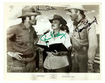 "CHEYENNE SOCIAL CLUB" CAST-SIGNED PUBLICITY STILL.