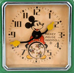 "MICKEY MOUSE INGERSOLL" 1933 WIND-UP CLOCK.