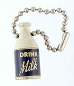 "DRINK MILK" FIGURAL BOTTLE SHARPENER.