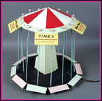 EXCEPTIONAL "TIMEX MERRY-GO-ROUND" MOTORIZED CHARACTER WATCH DISPLAY.