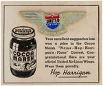 RARE HOP HARRIGAN 1947 PREMIUM UNLISTED IN THE HAKE POP CULTURE GUIDE.