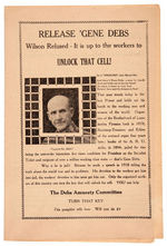 "DEBS AMNESTY COMMITTEE" 1920 BROCHURE WHILE HE RAN FOR PRESIDENT FROM JAIL.