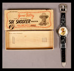 "GENE AUTRY SIX SHOOTER WATCH" BOXED.