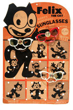 "FELIX THE CAT SUNGLASSES" DIE-CUT DISPLAY W/THREE FLICKER SUNGLASSES.