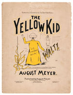 “THE YELLOW KID”1890s SHEET MUSIC TRIO.