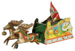 "STRAUSS SANTEE CLAUS" WIND-UP SLEIGH.