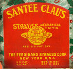 "STRAUSS SANTEE CLAUS" WIND-UP SLEIGH.