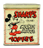 "SHARP'S MICKEY MOUSE TOFFEE" ENGLISH TIN.