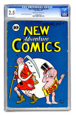 NEW ADVENTURE COMICS #12  JANUARY 1937  CGC 2.5  CREAM TO OFF-WHITE PAGES.