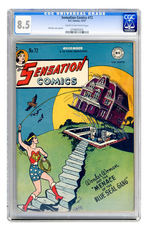 SENSATION COMICS #72  DECEMBER 1947  CGC 8.5  CREAM TO OFF-WHITE PAGES.