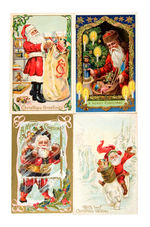 SANTA CLAUS EMBOSSED POST CARDS.