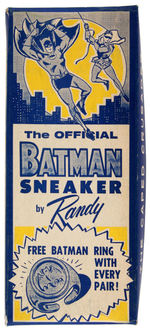 "BATMAN SNEAKER BY RANDY" BOXED & WITH RING.