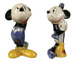 MICKEY AND MINNIE MOUSE FIGURINES BY AMERICAN POTTERY.