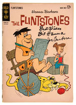 BILL HANNA & JOE BARBERA SIGNED "THE FLINTSTONES" COMIC BOOK.