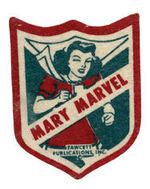 “MARY MARVEL” FELT PATCH.