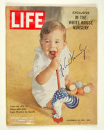 JFK JUNIOR AUTOGRAPH ON HIS LIFE MAGAZINE COVER ISSUE.
