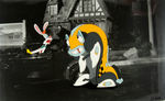 WHO FRAMED ROGER RABBIT? PRODUCTION CEL TRIO.