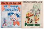 “PINOCCHIO” SHEET MUSIC/SONG FOLIO LOT OF NINE.