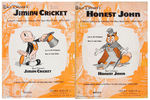 “PINOCCHIO” SHEET MUSIC/SONG FOLIO LOT OF NINE.