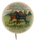 EARLY CLASSIC AND THE BEST HORSE SUBJECT BUTTON WE KNOW OF.