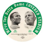 "MEL RENFRO" AND "TERRY BAKER" PROMOTE "DELTA DOME" BUTTON.