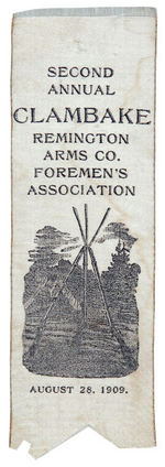 "REMINGTON ARMS CO. FOREMEN'S ASSOCIATION" 1909 RIBBON.