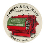 "THE RACINE MILL" EARLY 1900s FARM EQUIPMENT BUTTON.