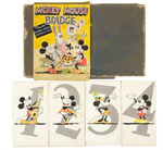 UNIQUE "MICKEY MOUSE BRIDGE" ALL ORIGINAL ART PROTOTYPE SET FROM 1930.