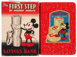 "THE FIRST STEP BY MICKEY MOUSE" RARE BANK WITH BOX.