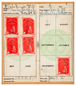 "WESTERN FEDERATION OF MINERS" 1906 "MEMBERSHIP CARD" WITH HAYWOOD FACSIMILE SIGNATURE.